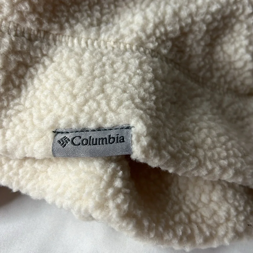 Columbia Boulder‎ Springs Cream Ivory Hat and Gloves Set Youth Medium